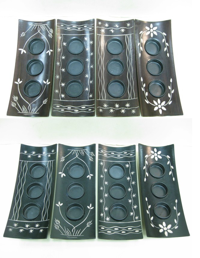 3-in-1 Wooden Tealight Holder