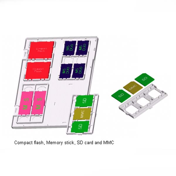 Double DVD tray / Memory card tray