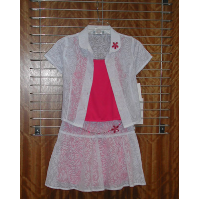 Burnout Blouses + Skirt