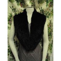 Knitted Rabbit Fur Collar