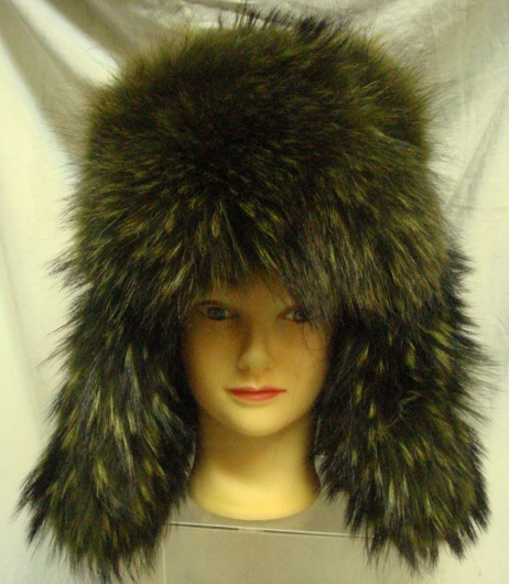 Raccoon Fur Hat With Lining