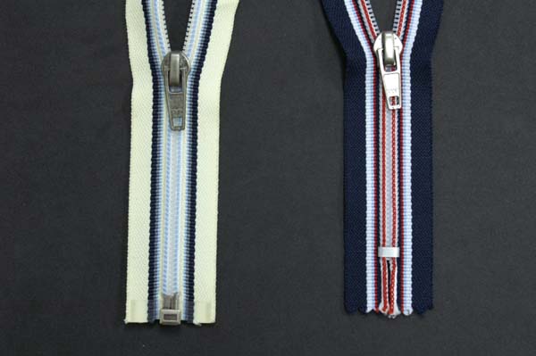 Woven Tape with Rainbow Thread Nylon Zipper