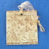 Paper Hangtag w/Bead