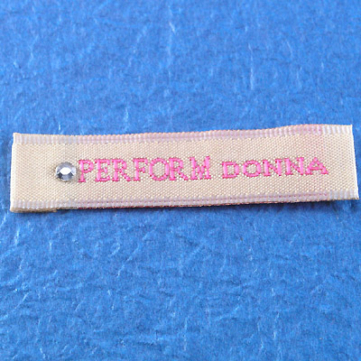 Woven Label with Diamond