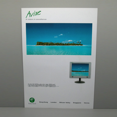 Full color printed promotional leaflet