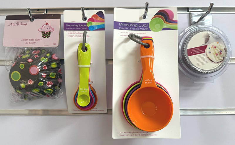 Baking Cups, Measuring Spoons, Measuring Cups
