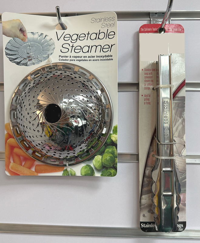 Stainless Steel Steamer, Stainless Steel Tongs