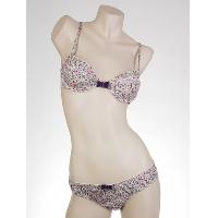 Ladies' Woven Printing Padded Bra & Brief