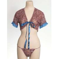 Ladies' Knitted Printing Top & String Set