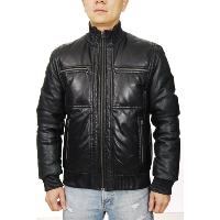 Leather Down Jacket, 4056