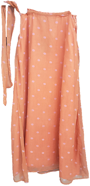 Polka Dot Silk Chiffon Mini Dress