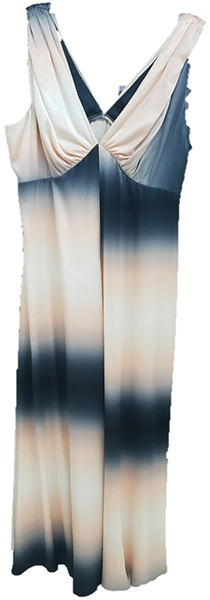 Pleated Detail Tie-Dye Print Stretch Silk Dress