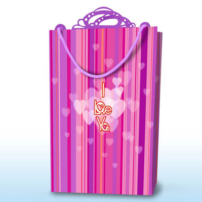 In house design paper bag