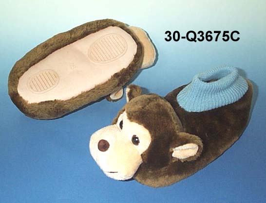 Animal monkey slippers