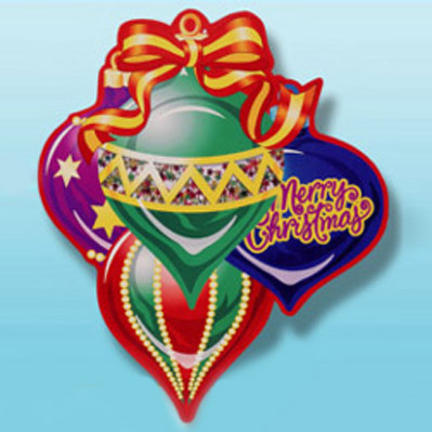 Cutout with Confetti - X' mas