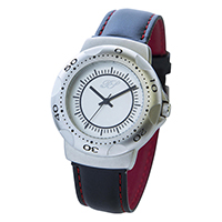 Quartz Leather Strap Alloy Watch