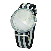 Quartz Nylon Strap Alloy Watch