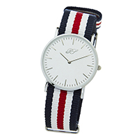 Quartz Nylon Strap Alloy Watch