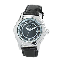 Quartz Leather Strap Stainless Steel Watch