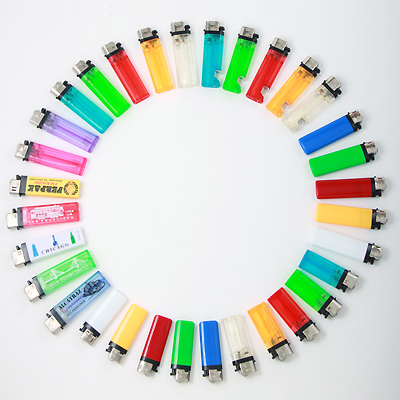 Safety Flint Lighter - Mixed Circle - 7 Models