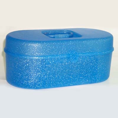 Large Glittered Cosmetic Case