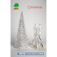 Crystal Angel and Christmas Tree