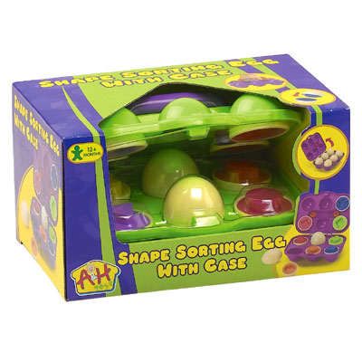 SHAPE SORTING EGG WITH CASE