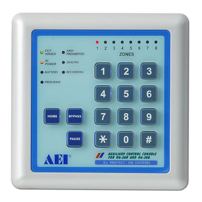 AUXILIARY CONTROL KEYPAD FOR ALARM CONTROL PANEL