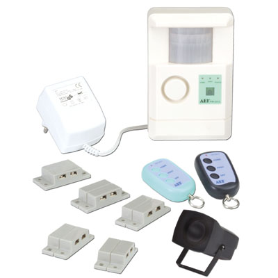 IR CONTROLLED 2-ZONE PIR ALARM SYSTEM KIT