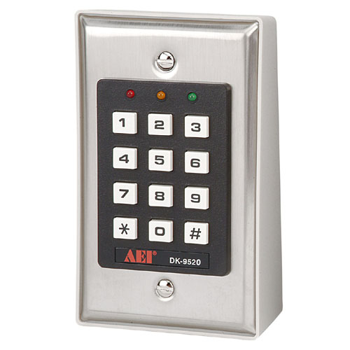 SINGLE RELAY OUTPUT DIGITAL ACCESS CONTROL KEYPAD,DK9520 AEI PROTECTON SYSTEMS LIMITED