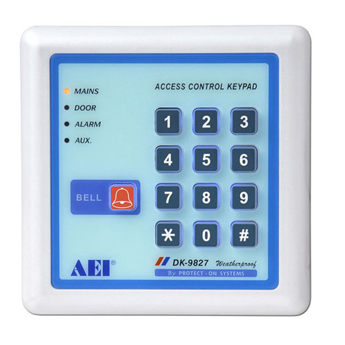 WEATHERPROOF, BACK-LIT FULL FEATURE 3 OUTPUT DUAL RELAY DIGITAL ACCESS CONTROL KEYPAD