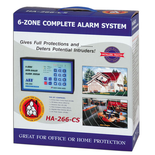 6-ZONE AUTO-DIALER ALARM COMPLETE KIT