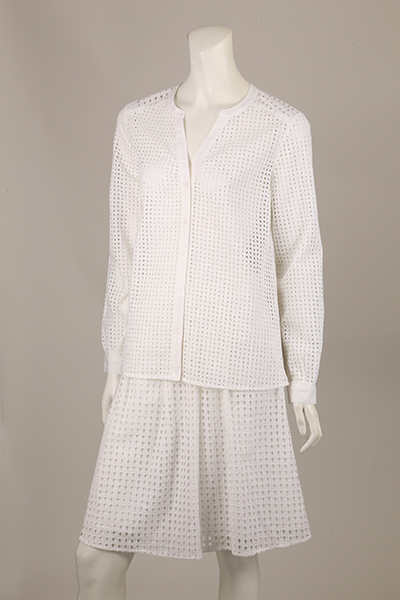 Ladies Woven Suit with Eyelet