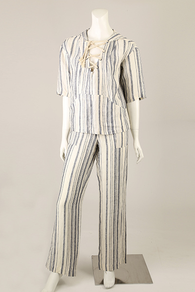 Ladies Woven Suit with Yarn Dyed