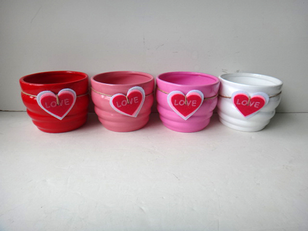 Valentine's Day Ceramic Pot