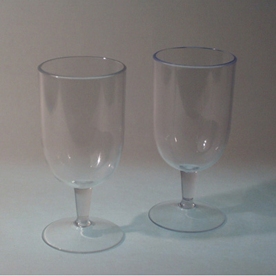 Plastic Crystal Clear Wine Glass