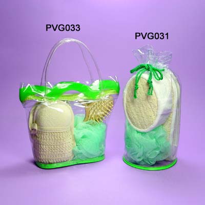 Natural Bath Set in PVC Bag