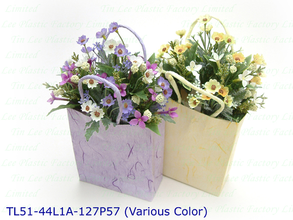 Sell 27CM SMALL WILD FLOWER/BERRIES/FILLER IN COLOR PAPER BAG W/MAGNET