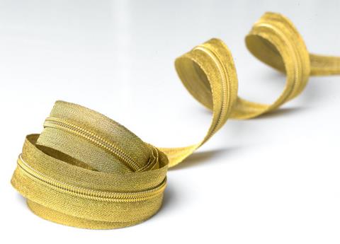 Nylon Plated Gold/Silver Teeth With Gold/silver Tape