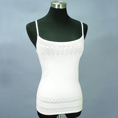 Ladies' strap top with pointtet