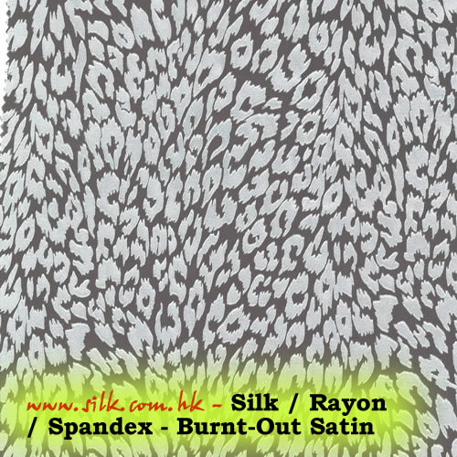 Sell Silk / Rayon / Spandex - Burnt-Out Satin