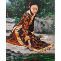 Embroidered SILK picture