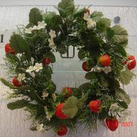 6 inches STRAWBERRY CANDLE RING