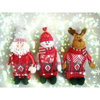 Christmas Snowman Santa Elk Plush with Jar
