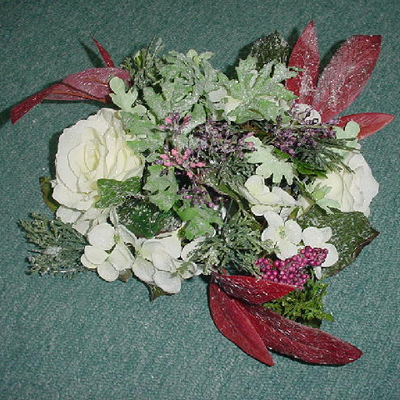 3 inches ICED ROSE/HYDRANGEA CANDLE RING