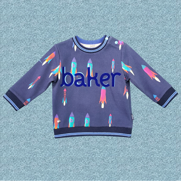 Baby Boys Rocket Crew Neck Top