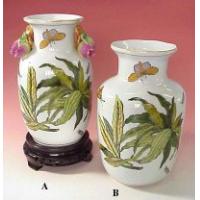 A: 8 inches, 12 inches Canton Vase W/Pome. Relief B: 8 inches, 12 inches Canton Vase