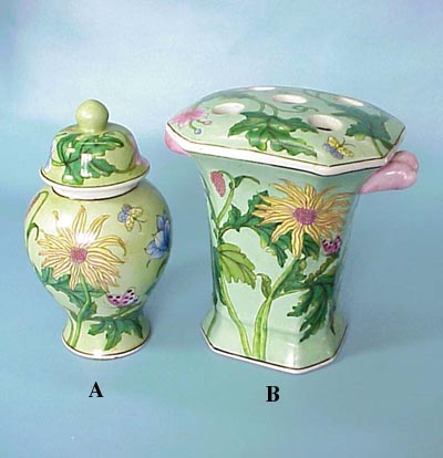 A: 8 inches General JarB: 8 inches Five Holes Flower Pot
