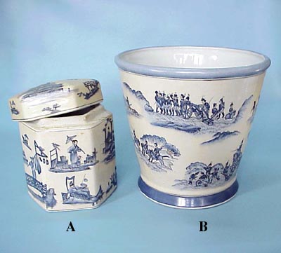 A: 6 inches Hex. Tureen BoxB: 9 inches Planter