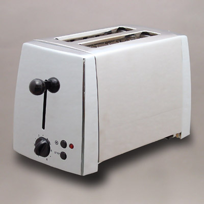 Twin Slot 2-Slice Metal Toaster